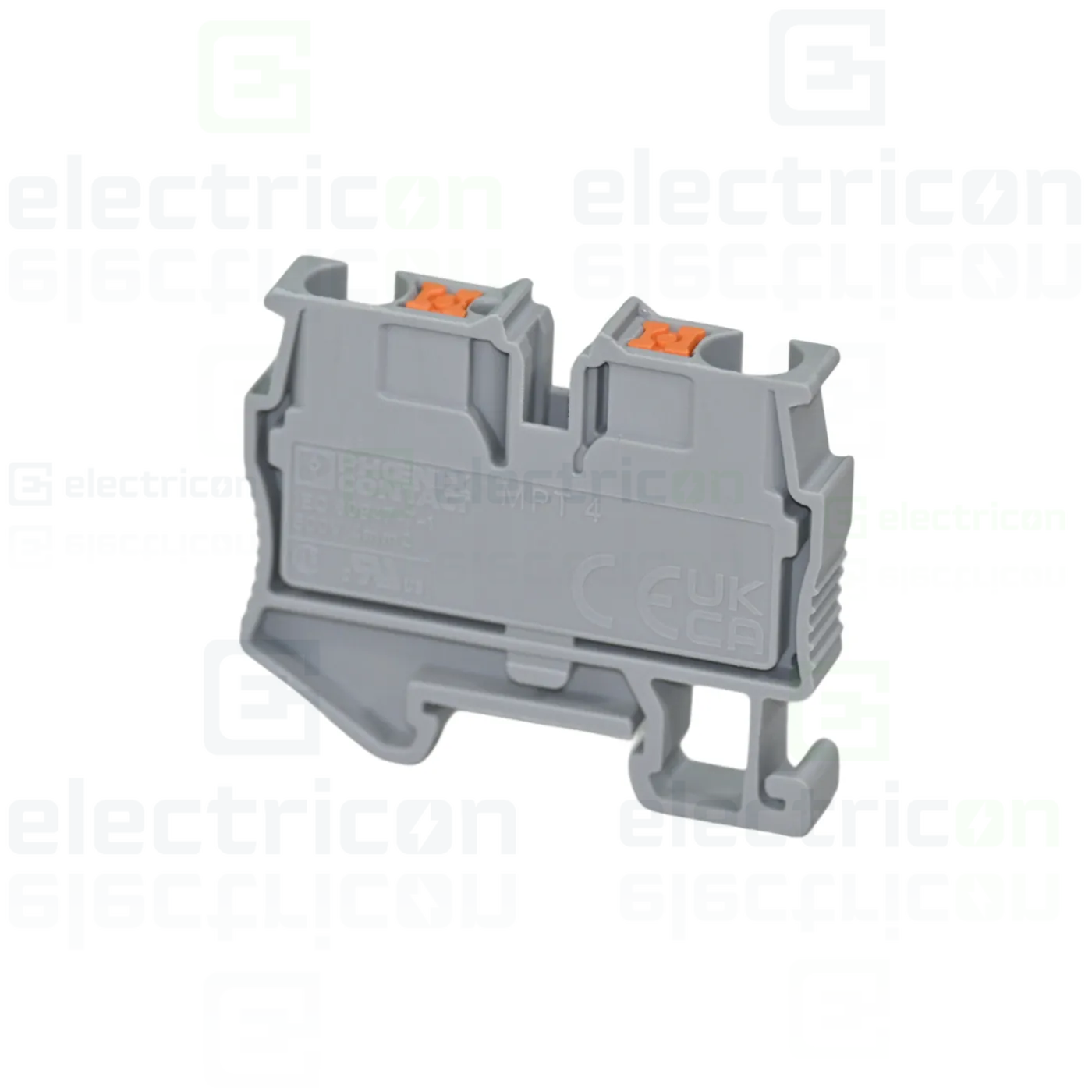 Clemă șir,de trecere,2 conexiuni, 4 mm². gri, MPT 4, Phoenix Contact, 3249000 [1]