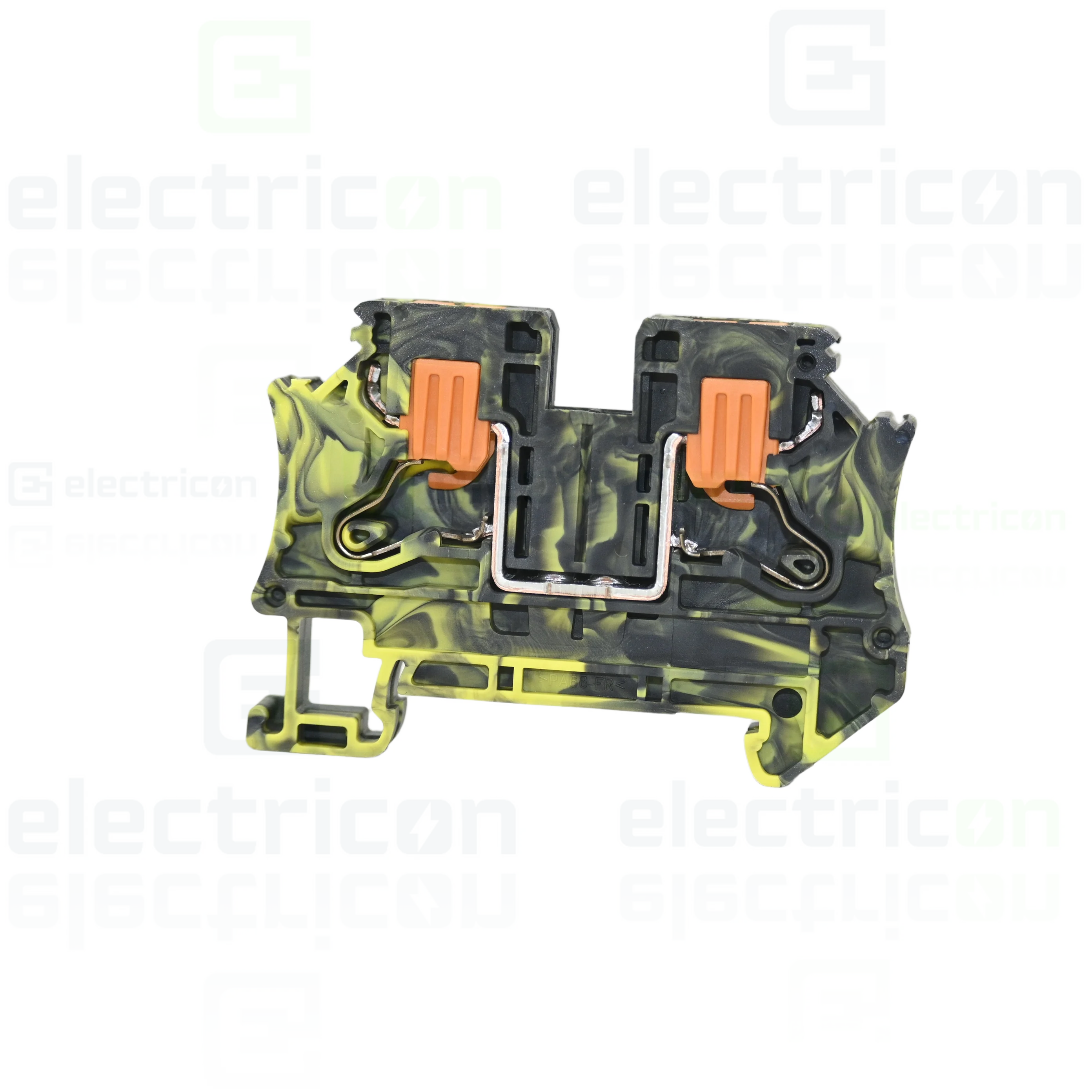 Clemă șir de trecere, 2 conexiuni, 6 mm², negru/galben, PTV 6 FE, Phoenix Contact, 1368024 [2]