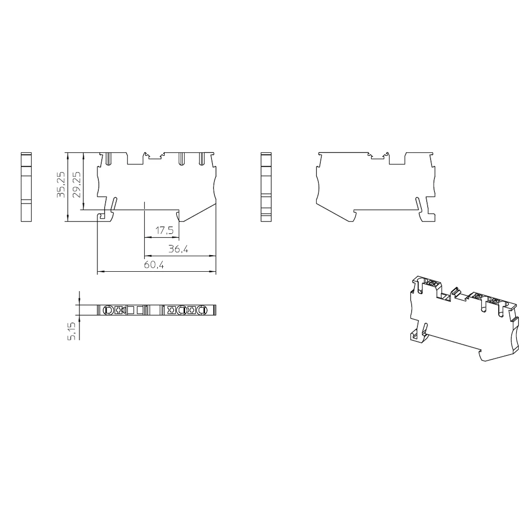 Clema șir, de trecere, 3 conexiuni, 0,14-4 mm²,roșu, PT 2,5-TWIN RD, Phoenix Contact, 3211223 [2]