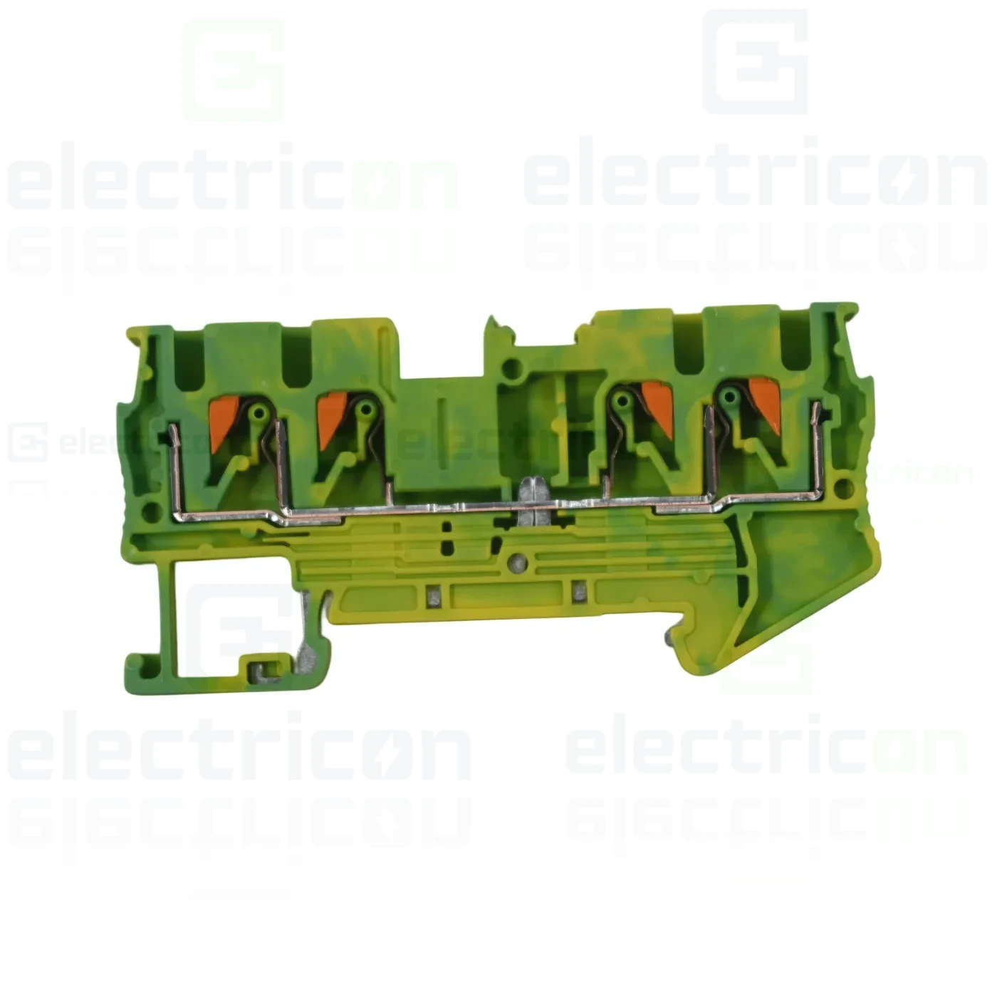 Clema sir, de trecere, 4 conexiuni,  2.5mm², verde-galben, Phoenix Contact, 3209594 [1]