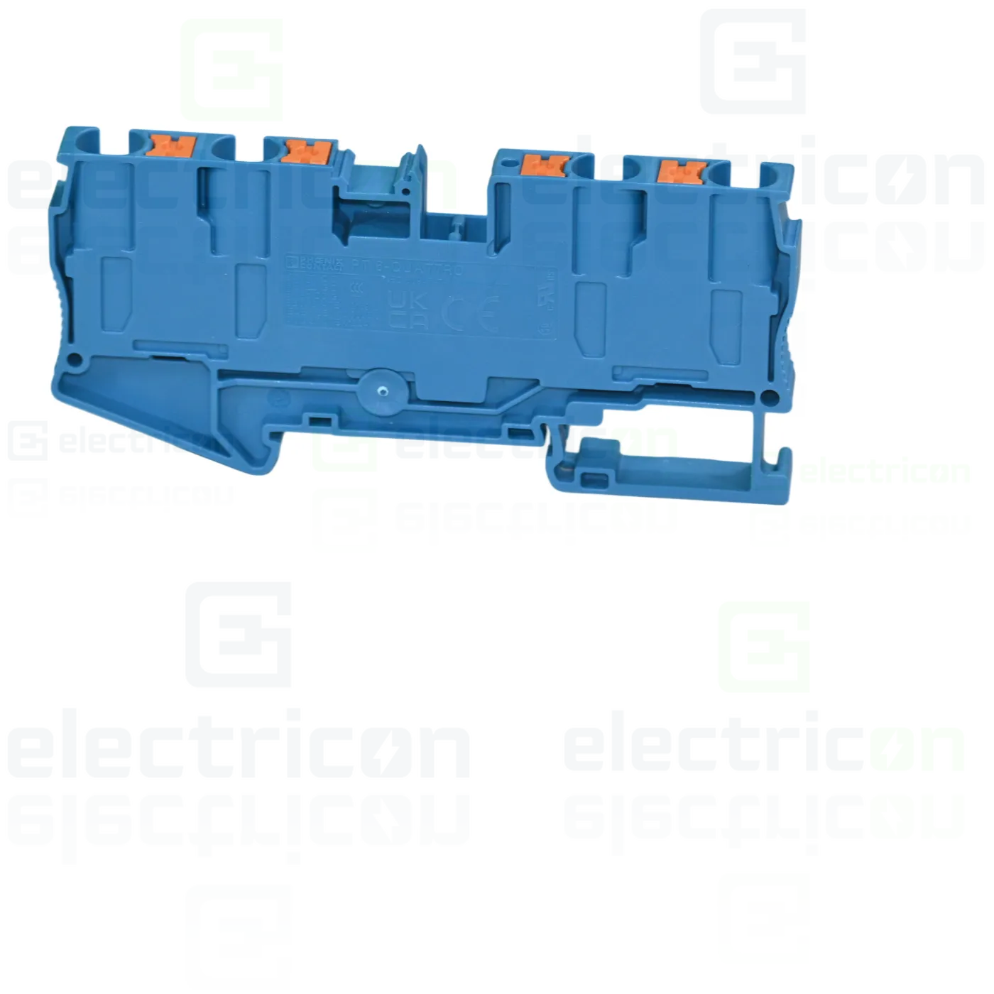 Clemă șir de trecere, 4 conexiuni, 6 mm², PT 6-QUATTRO BU, albastru Phoenix Contact, 3212947 [2]