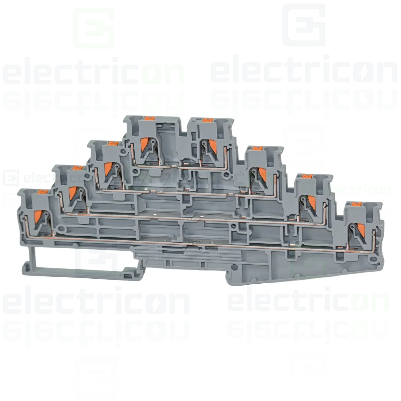 Clema șir, de trecere cu 4 etaje,8 conexiuni, 0,14-4 mm²,gri, PT 2,5-4L, Phoenix Contact, 1334599 [2]