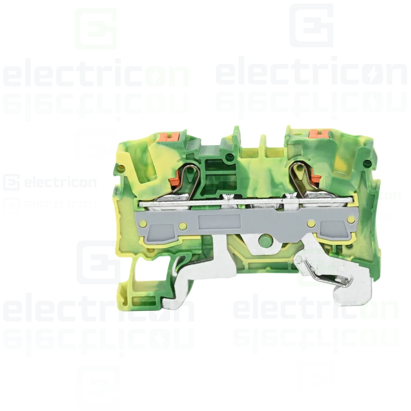 Clema șir, de trecere, împământare,2 conexiuni, 6 mm²,verde-galben, TopJobs Push-In, Wago, 2206-1207 [2]