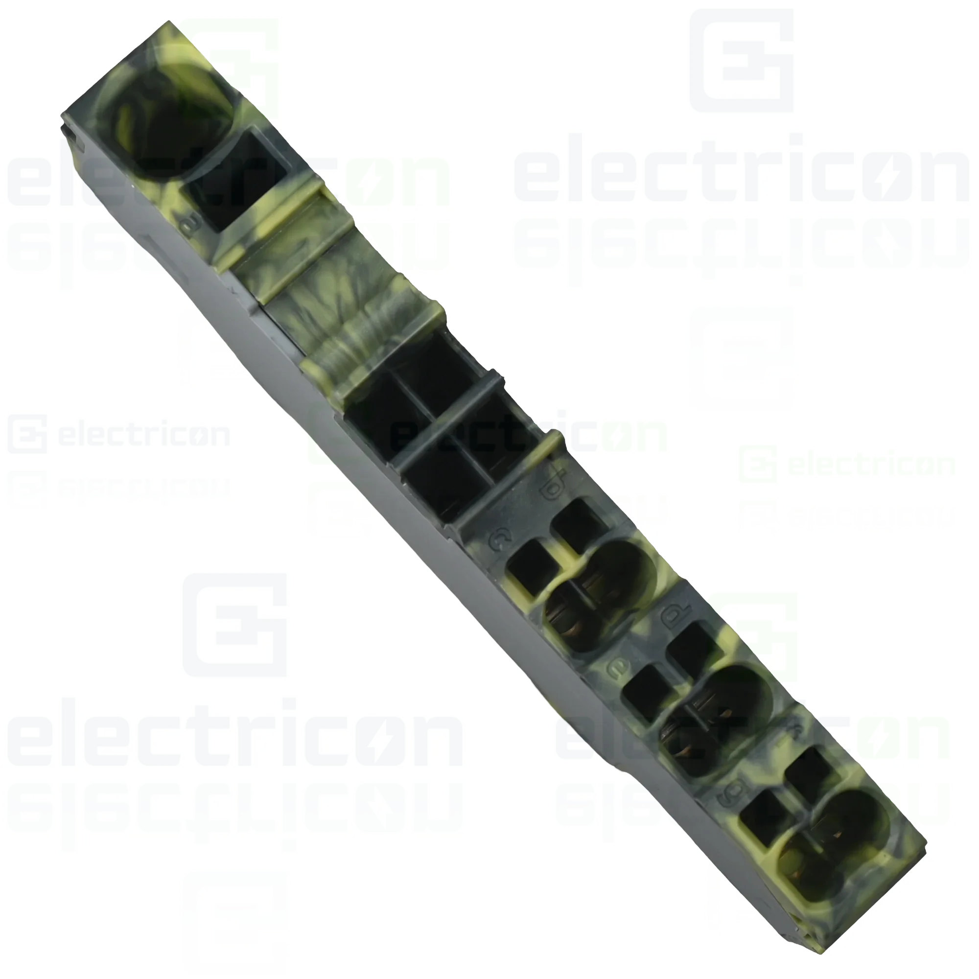 Clema sir derivatie 1×6 mm², 6×1,5 mm². cu capac gri-galben, Wago, 2006-8031/000-053 [2]