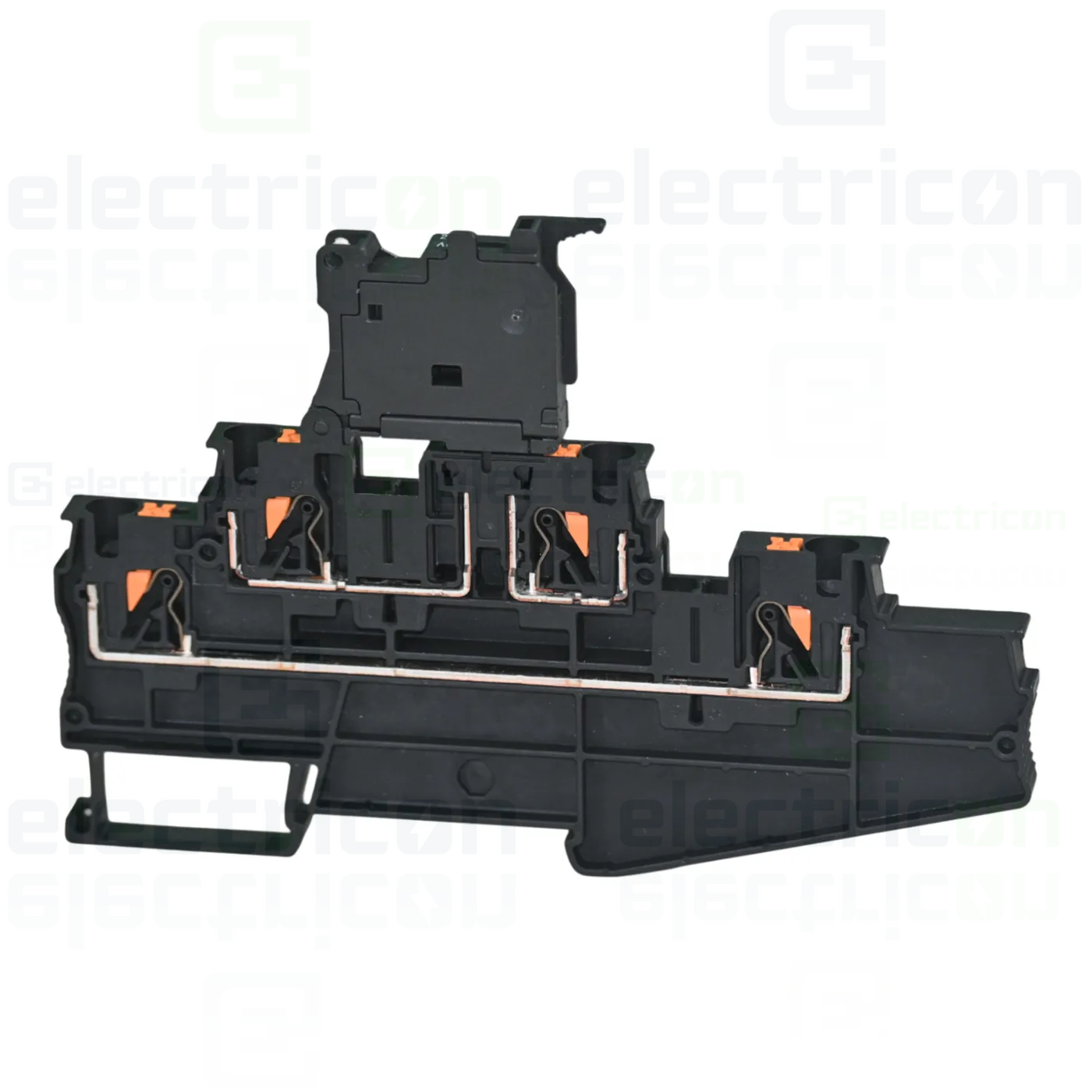 Clemă suport pentru siguranțe 5x20, 500V/28A, clemă șir cu 3 etaje și 4 conexiuni, cu LED indicator, PT 4-L/HESILED (5x20), negru, Phoenix Contact,3002612 [3]