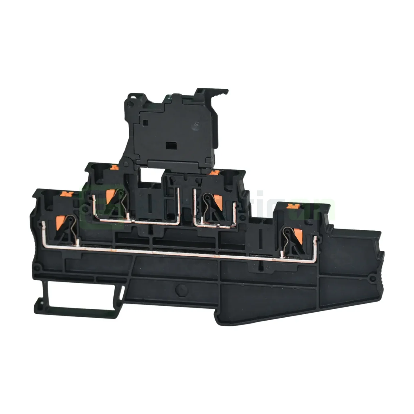 Clemă suport pentru siguranțe 5x20, 500V/28A, clemă șir cu 3 etaje și 4 conexiuni, cu LED indicator, PT 4-L/HESILED (5x20), negru, Phoenix Contact,3002612 [2]