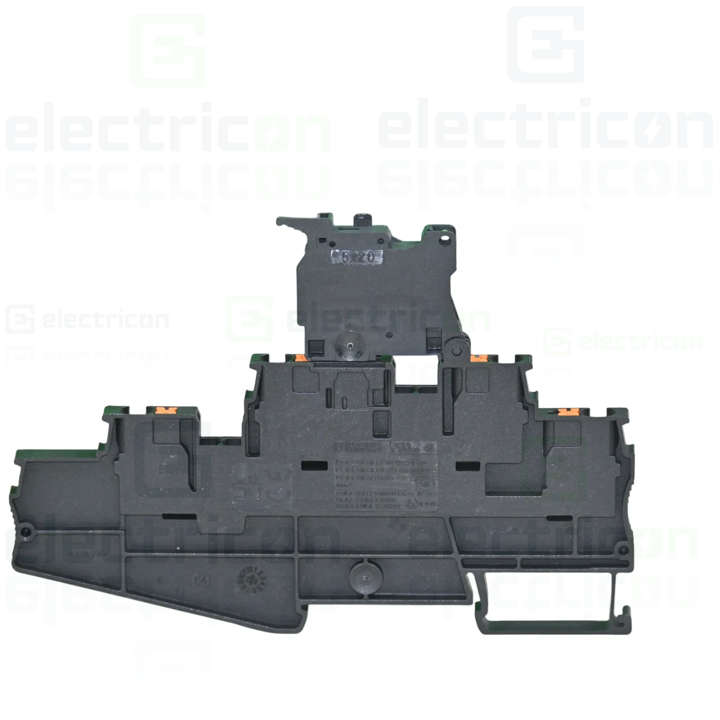 Clemă suport pentru siguranțe 5x20, 500V/28A, clemă șir cu 3 etaje și 4 conexiuni, PT 4-L/HEXI (5x20), negru, Phoenix Contact,3002608 [3]