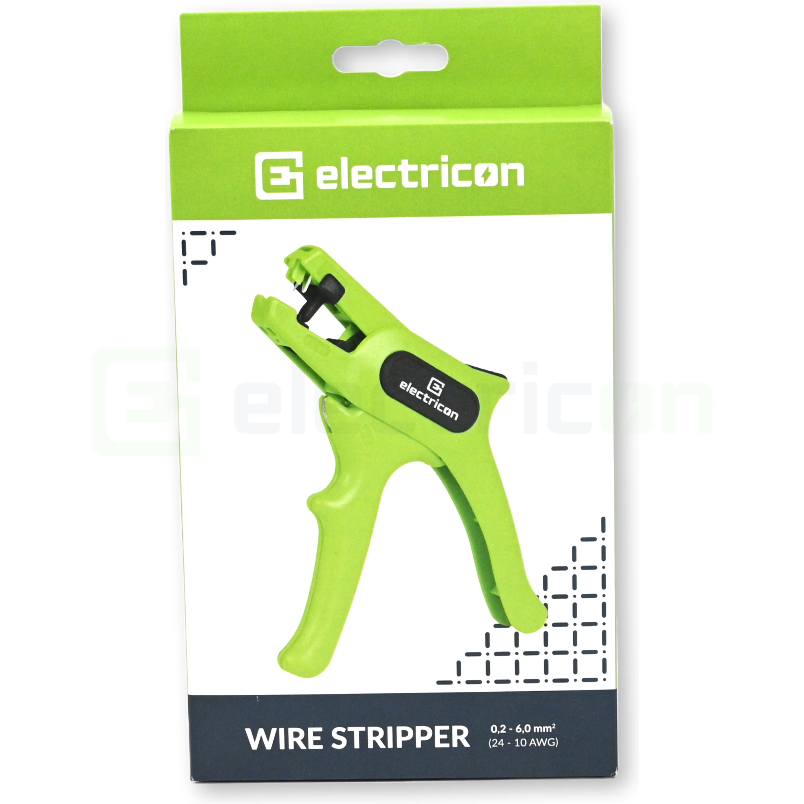 Clește de dezizolat cablu Electricon 6 verde, pentru conductorii litati si solizi, 0.2 - 6 mm² [6]