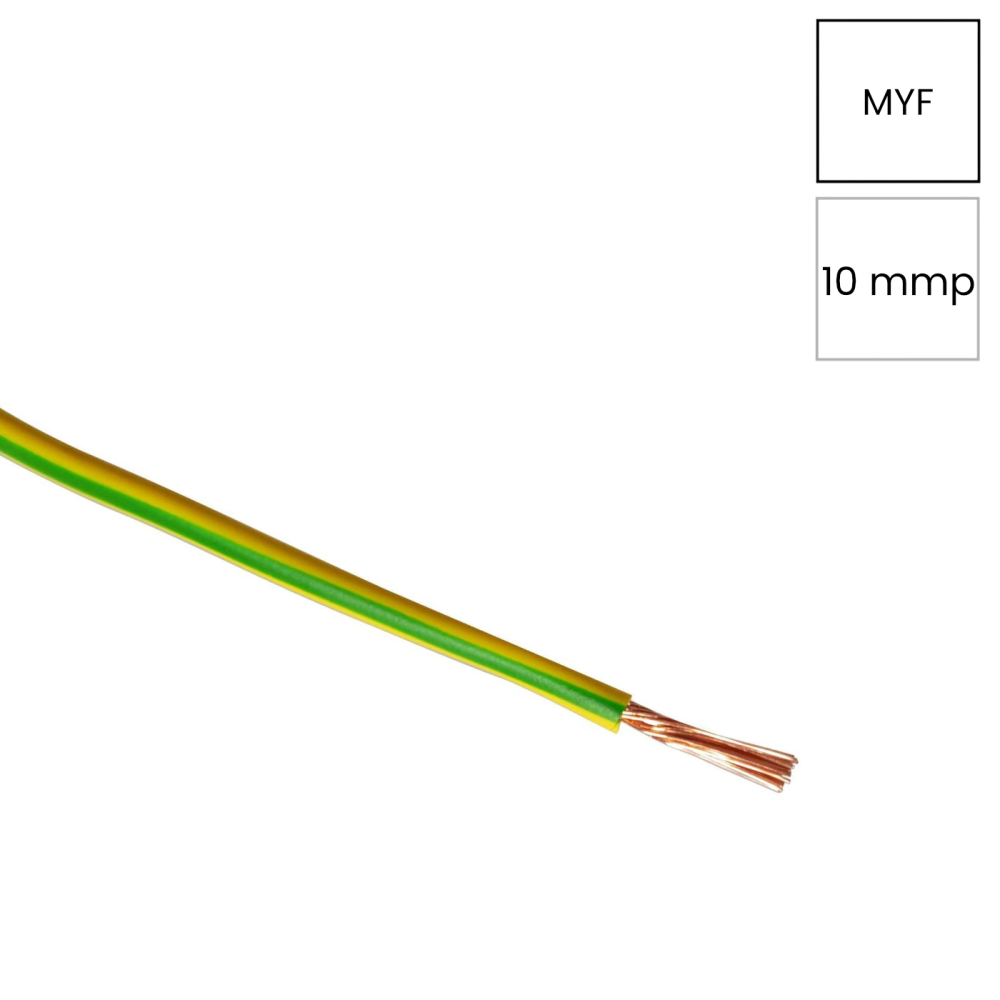 Conductor H07V-K 1x10mm² verde-galben Helukabel împământare [1]
