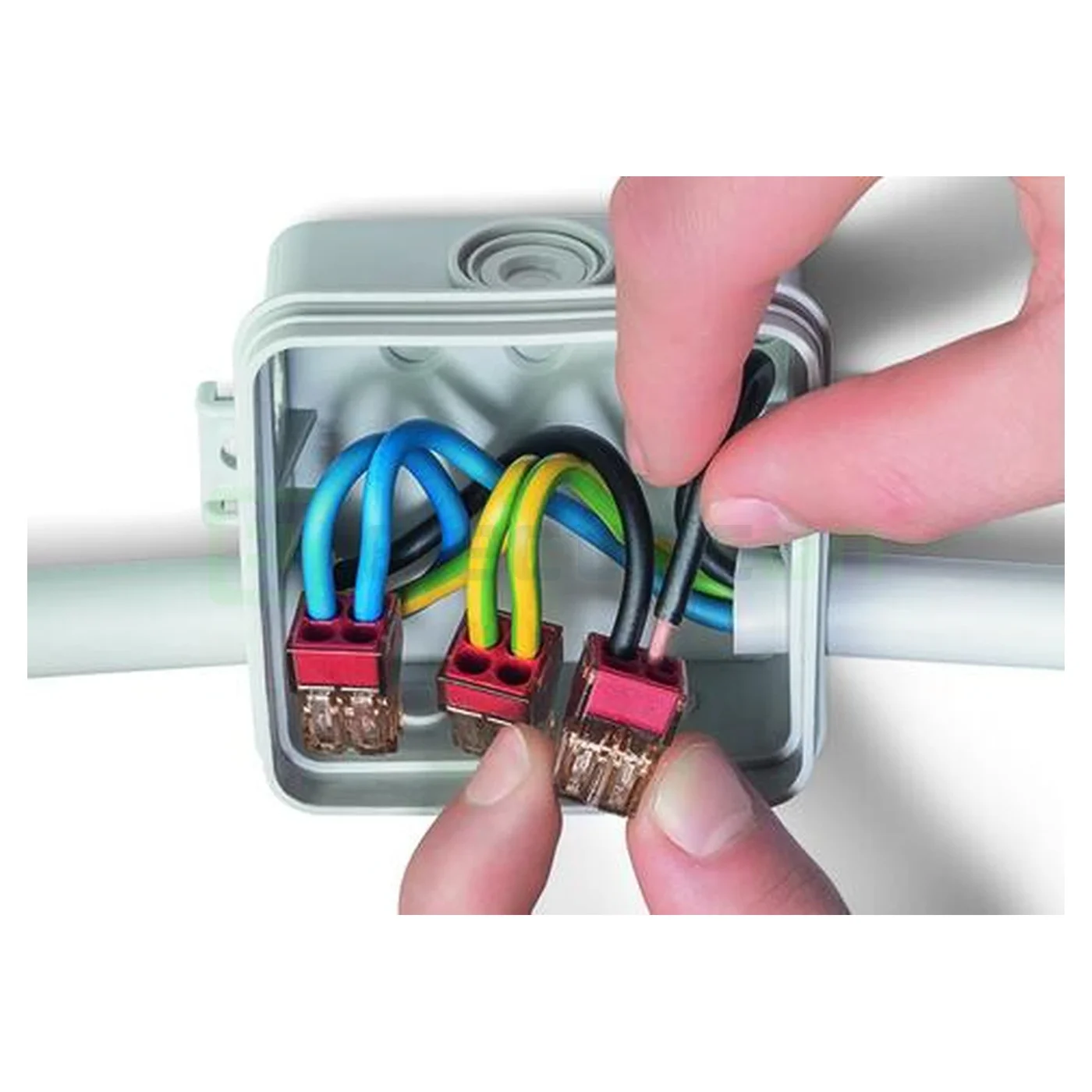 Conector, clemă rapidă, PUSH WIRE,  4 conexiuni, Wago, 773-604 [4]