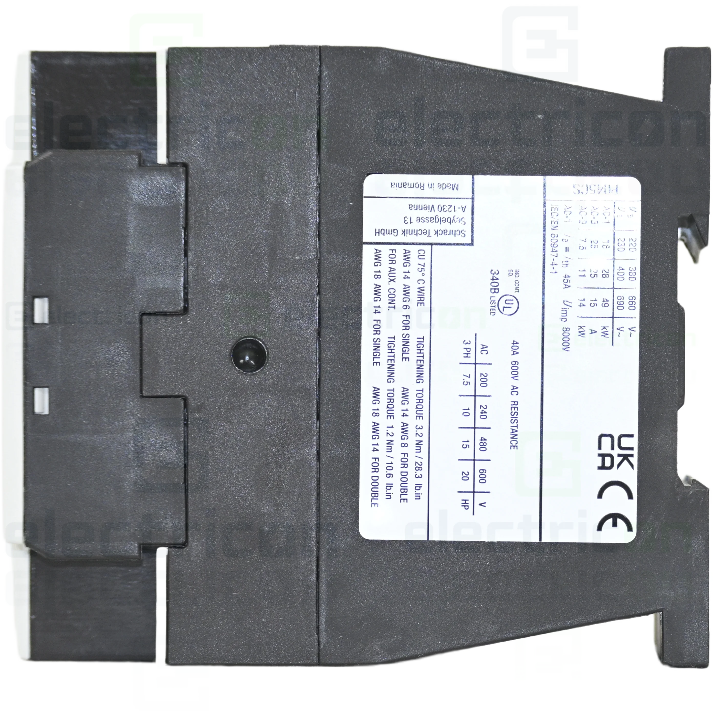 Contactor 24VDC 45A AC-1 3P Schrack LTR14543 [2]