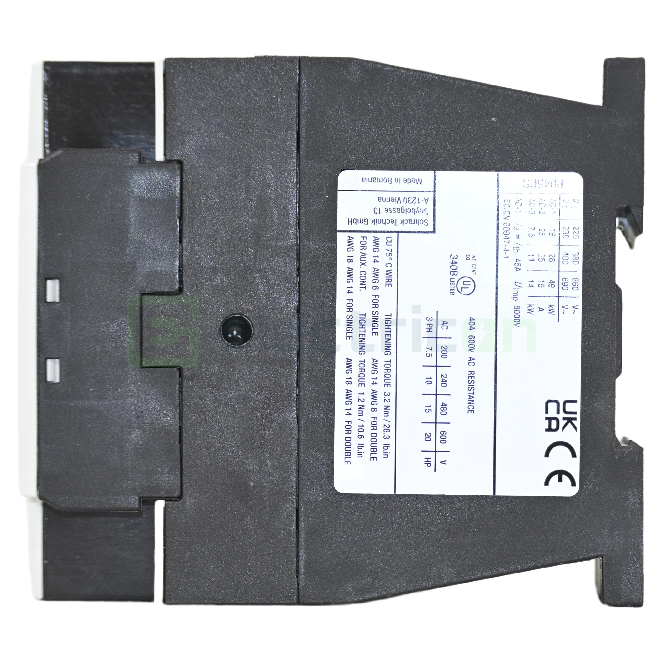 Contactor 24VDC 45A AC-1 3P Schrack LTR14543 [2]