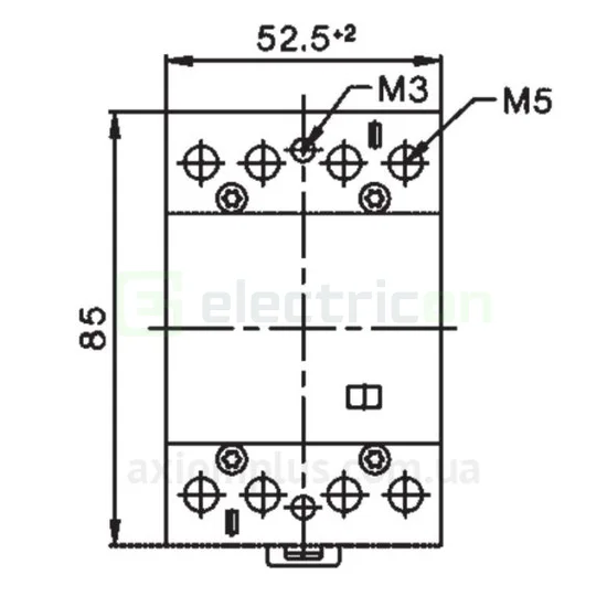 Contactor modular 4P 3-module, 63A, 2NO 2NC [2]