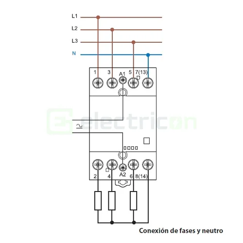 Contactor modular, 4P, 3module, 40A, 4NO, Finder, 22.44.0.230.4310 [3]