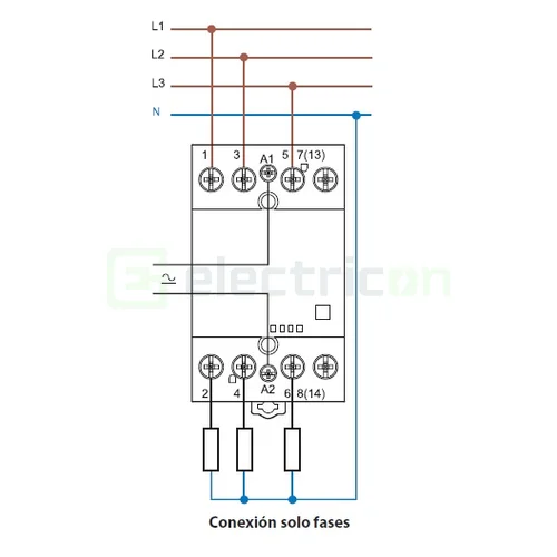 Contactor modular, 4P, 3module, 40A, 4NO, Finder, 22.44.0.230.4310 [4]