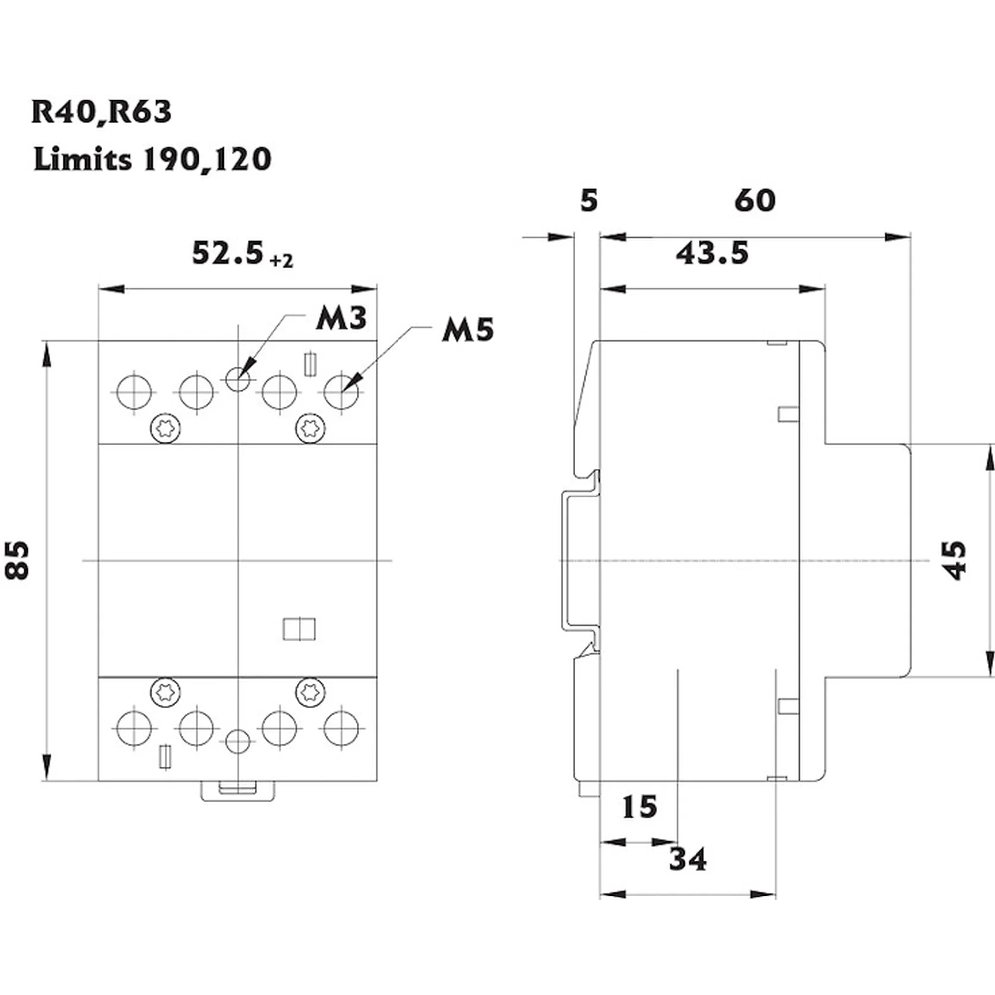 Contactor modulat R 63-04 230V [2]