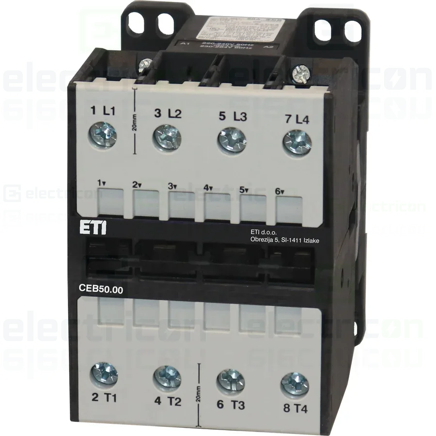 Contactor Motor, 4P, 130A, CEB74.00-230V-50/60HZ, ETI, 002462009 [1]