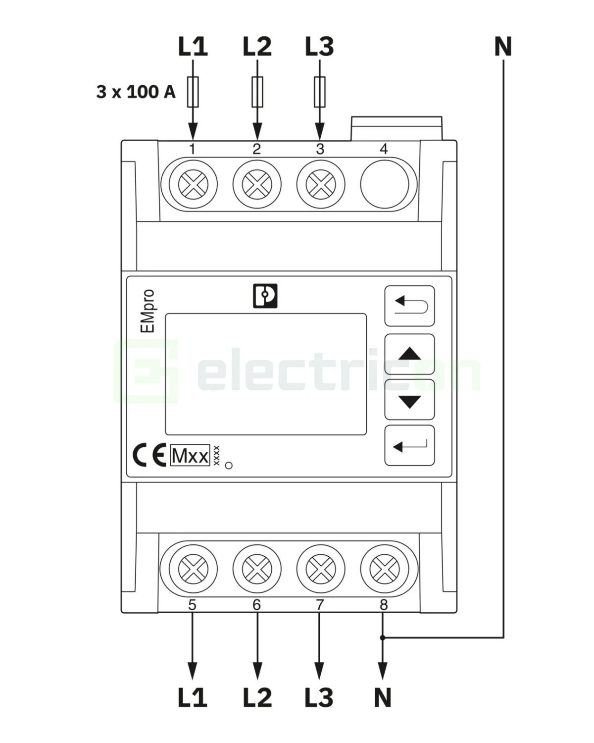 Contor energie trifazat 100A Modbus TCP EEM-XM377 Phoenix Contact 1674501 [3]