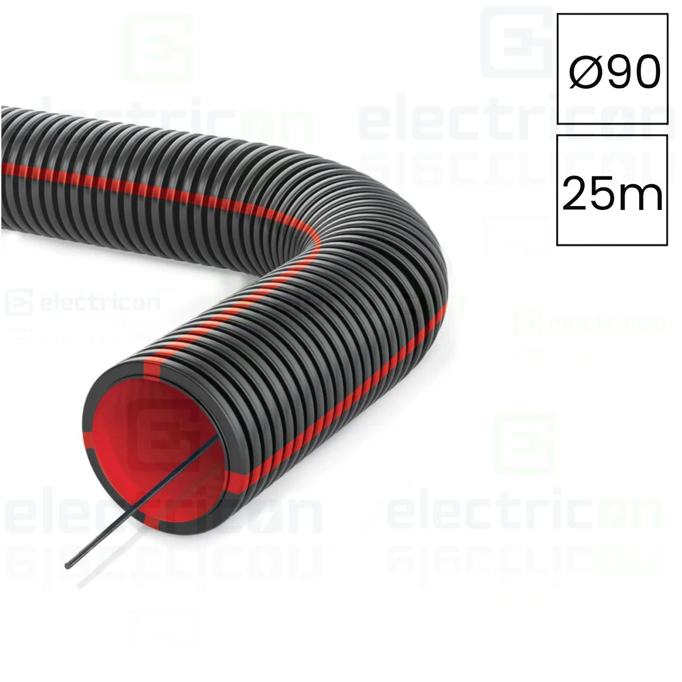 Tub copex ecranat Kouvidis GEONFLEX ISR, Ø50mm, cu protecție electromagnetică și fir de tragere [1]