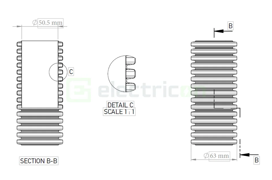 Copex tub flexibil cu sondă Kouvidis GEOSUB ISR 63mm 450N rola 50m 2047063 [2]