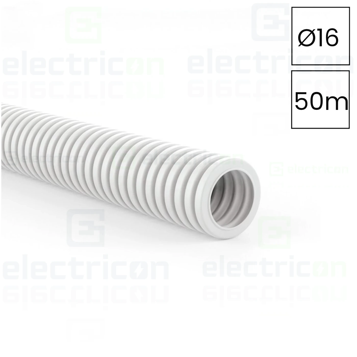 Tub copex flexibil antimicrobian Kouvidis MEDIFLEX AM, Ø16mm, alb, pentru spitale și laboratoare [1]