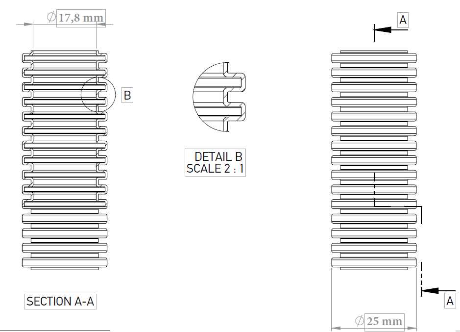 Copex tub flexibil Kouvidis Conflex ISR 25mm 1250N UV rezistent 25m 2041025 [2]