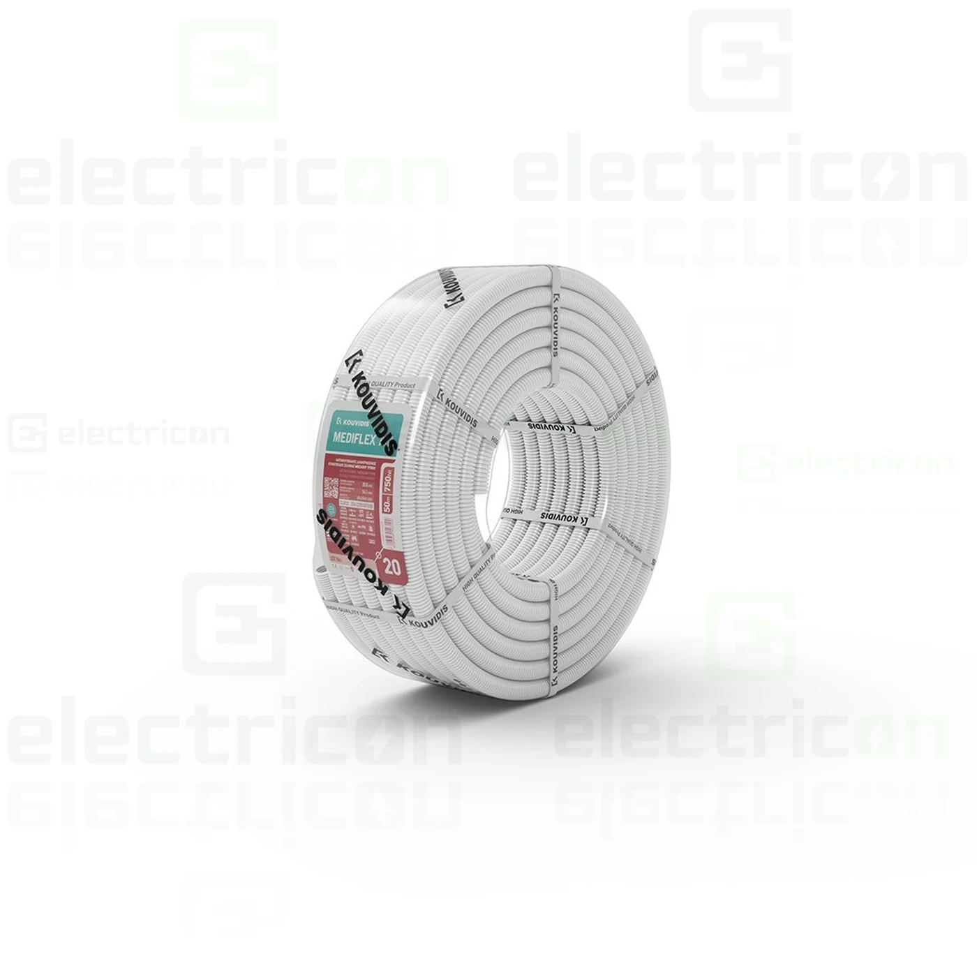 Tub copex flexibil antimicrobian Kouvidis MEDIFLEX AM, Ø32mm, alb, pentru aplicații medicale [2]