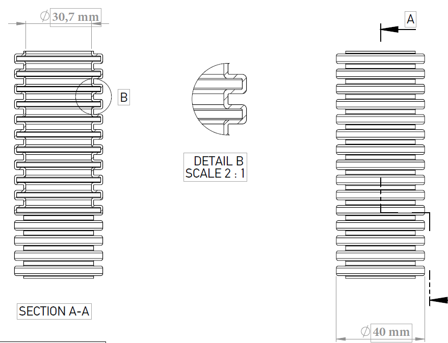 Copex tub flexibil Kouvidis Conflex ISR 40mm 1250N UV rezistent 20m 2041040 [2]