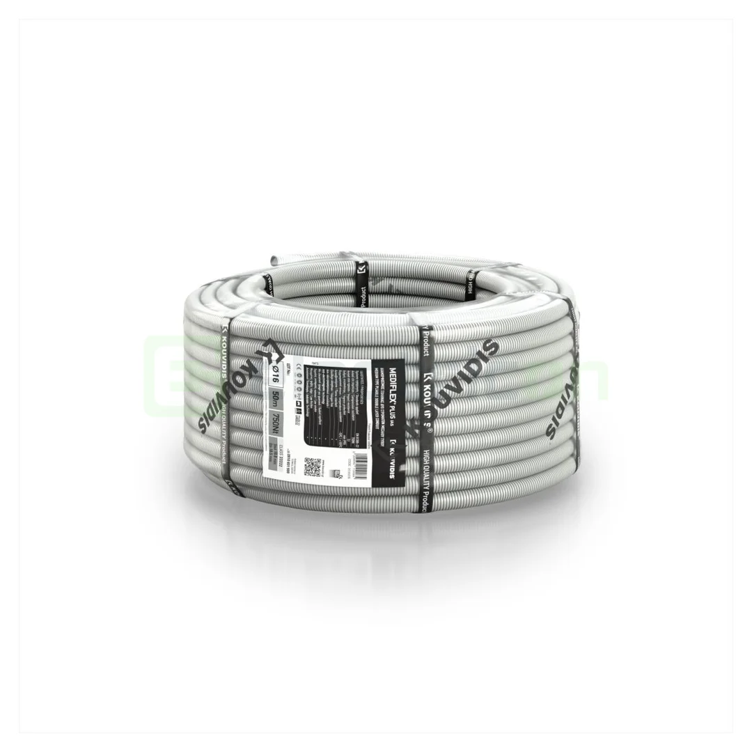 Copex tub protecție flexibil Kouvidis MEDIFLEX PLUS ISR 16mm 750N gri 100m 2052016 [2]