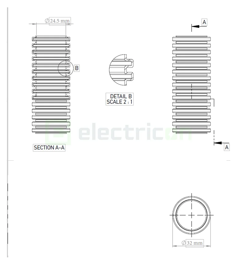 Copex protecție flexibil Kouvidis SIFLEX IAS 32mm 320N gri 25m 2003032 [2]