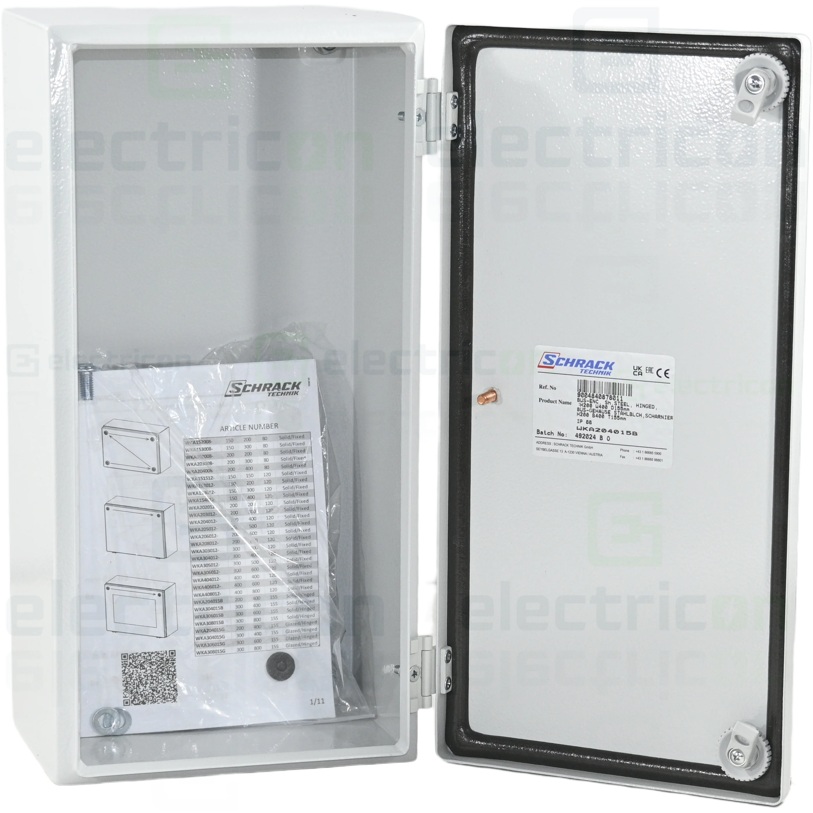 Cutie metalică Schrack 200×400×155 mm IP66 – model WKA204015B [2]