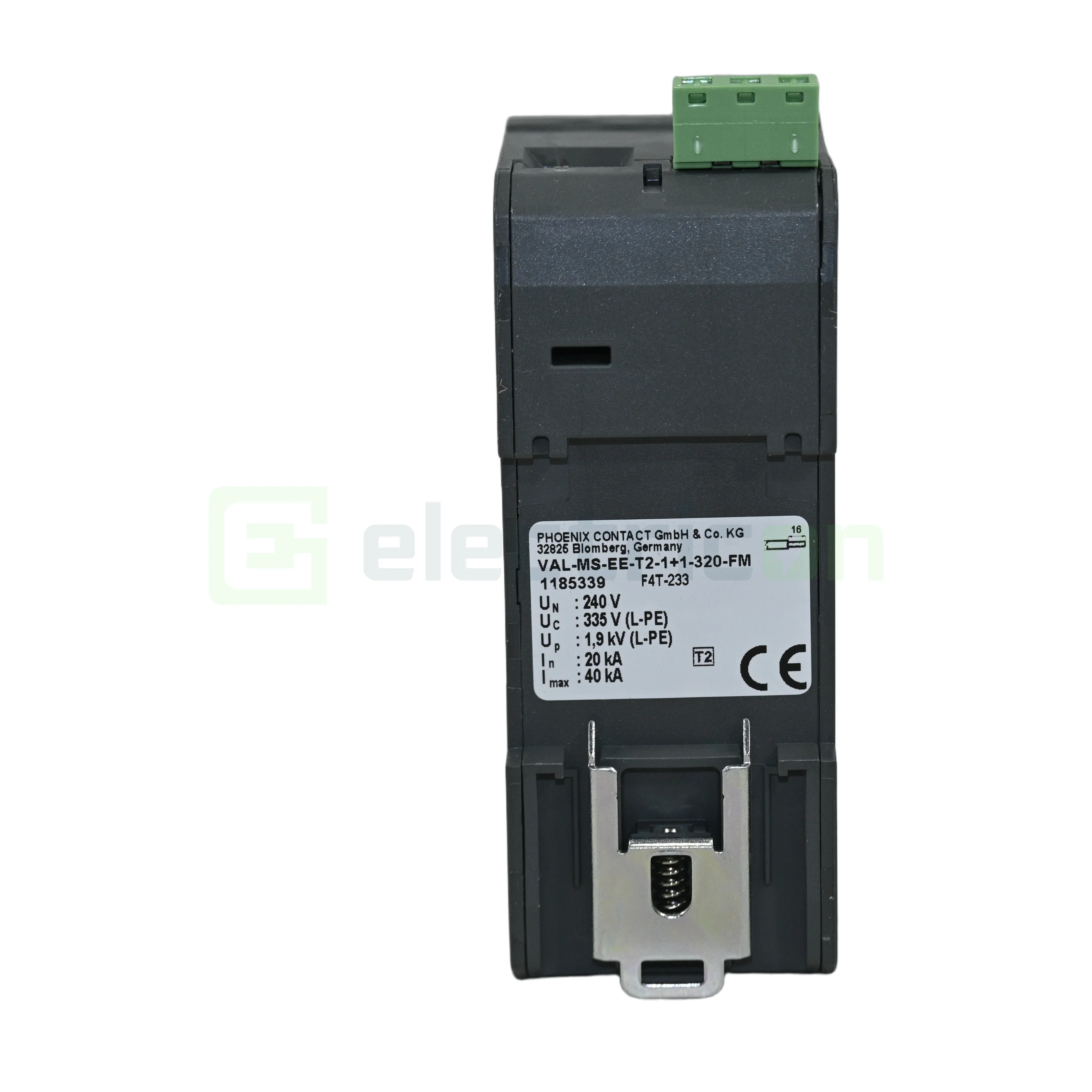 Descărcător de supratensiune monofazat Phoenix Contact VAL-MS-EE-T2-1+1-320-FM, Tip 2, 20kA  Descriere [4]