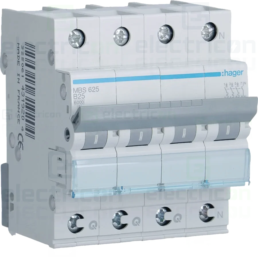Intrerupator MCB B25A Hager - MBS625 [1]