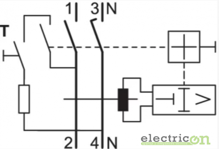 Disjunctor diferential 40A/30mA Hager - CDA240D [2]