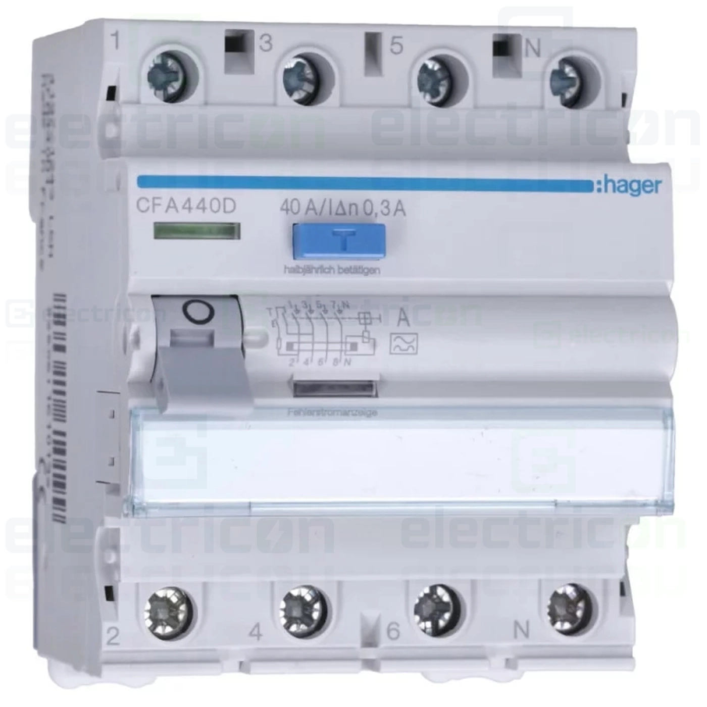 Intreruptor RCCB 40A/300mA Hager - CFA440D [1]