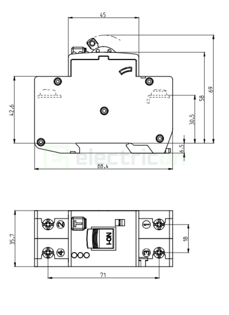 Siguranta RCBO 16A/30mA ETI - 002172406 [2]