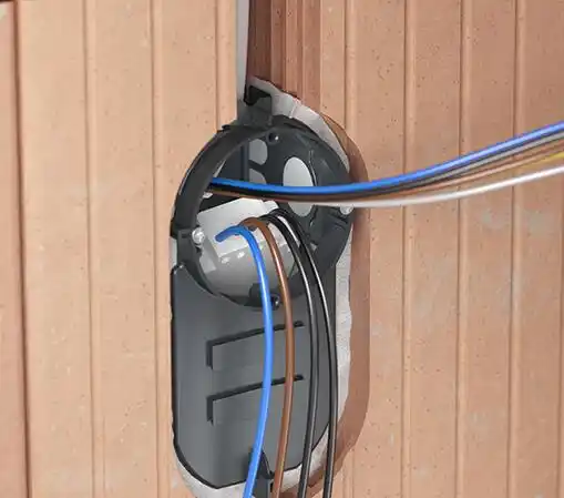 Doză aparataj, dublă, sub tencuială, Ø68 mm, etanșă, cu buzunar, ECON, Kaiser, 1656-21 [7]