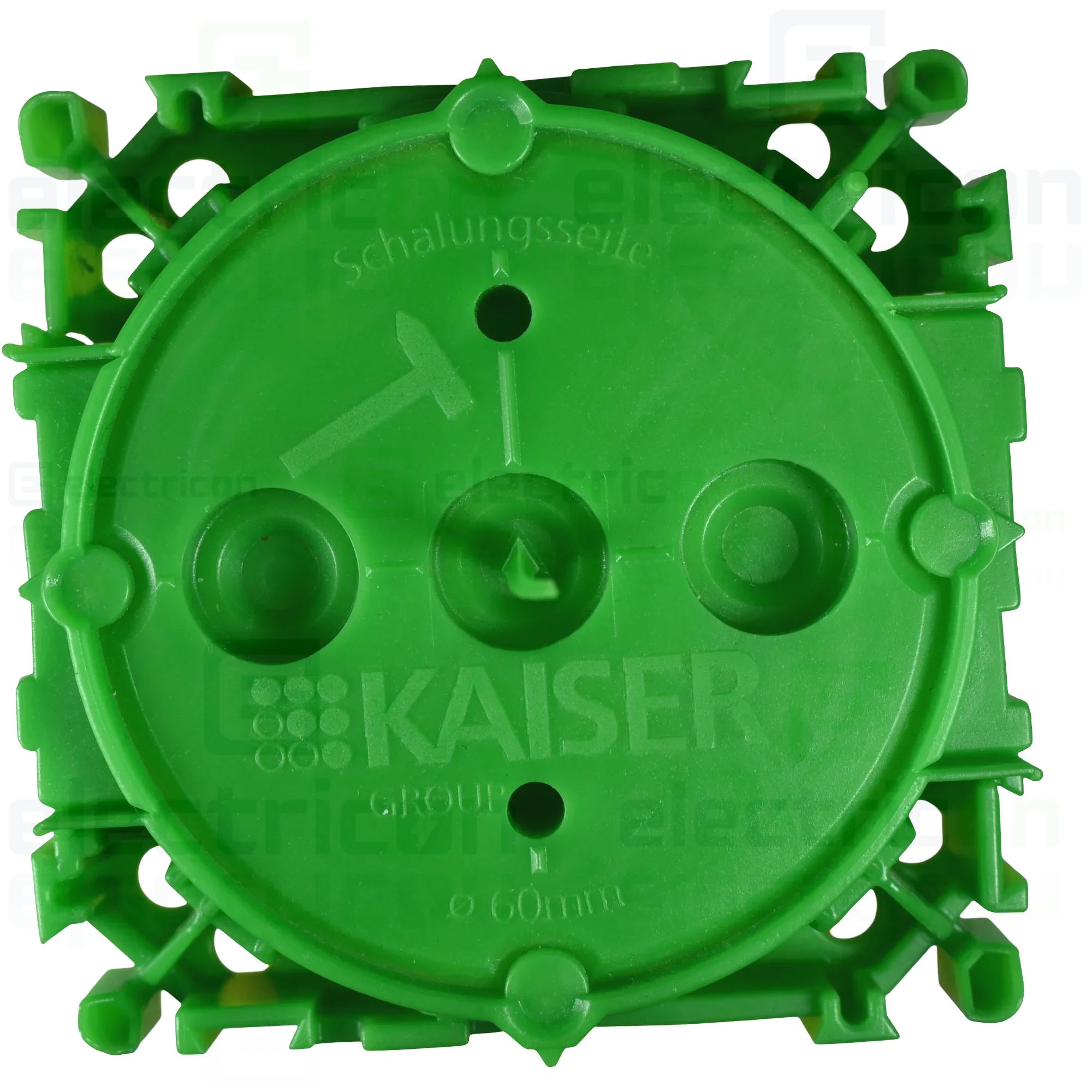 Doza aparataj pentru beton, etans, adancime 59 mm, verde - galben, Kaiser, 1255-01 [3]