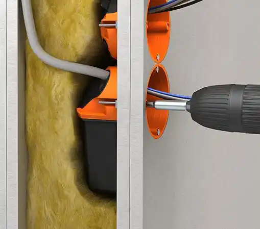 Doză aparataj, pentru electronice, cu buzunar flexibil, O-range Flex, Ø68 mm, Kaiser, 9268-94 [8]