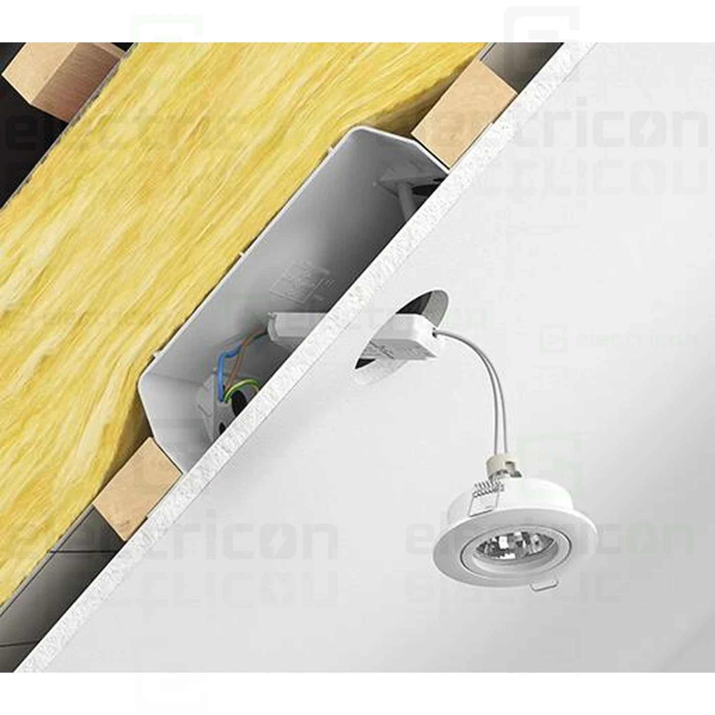 Doza aparataj, pentru instalatii de iluminat, Ø 120 mm, Kaiser, 9350-21 [2]