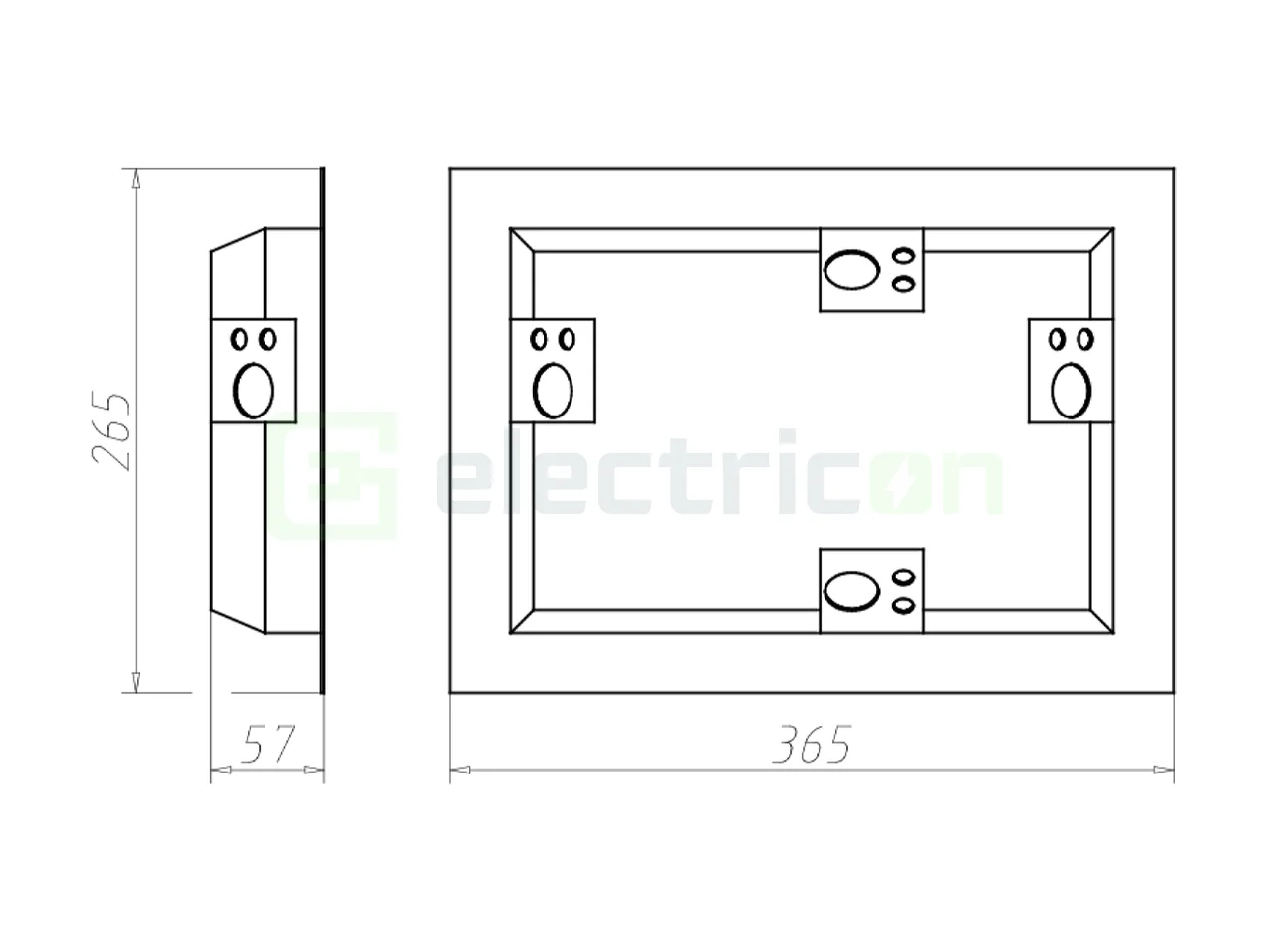Doza aparataj, pentru instalatii de iluminat, Ø 120 mm, Kaiser, 9350-21 [7]