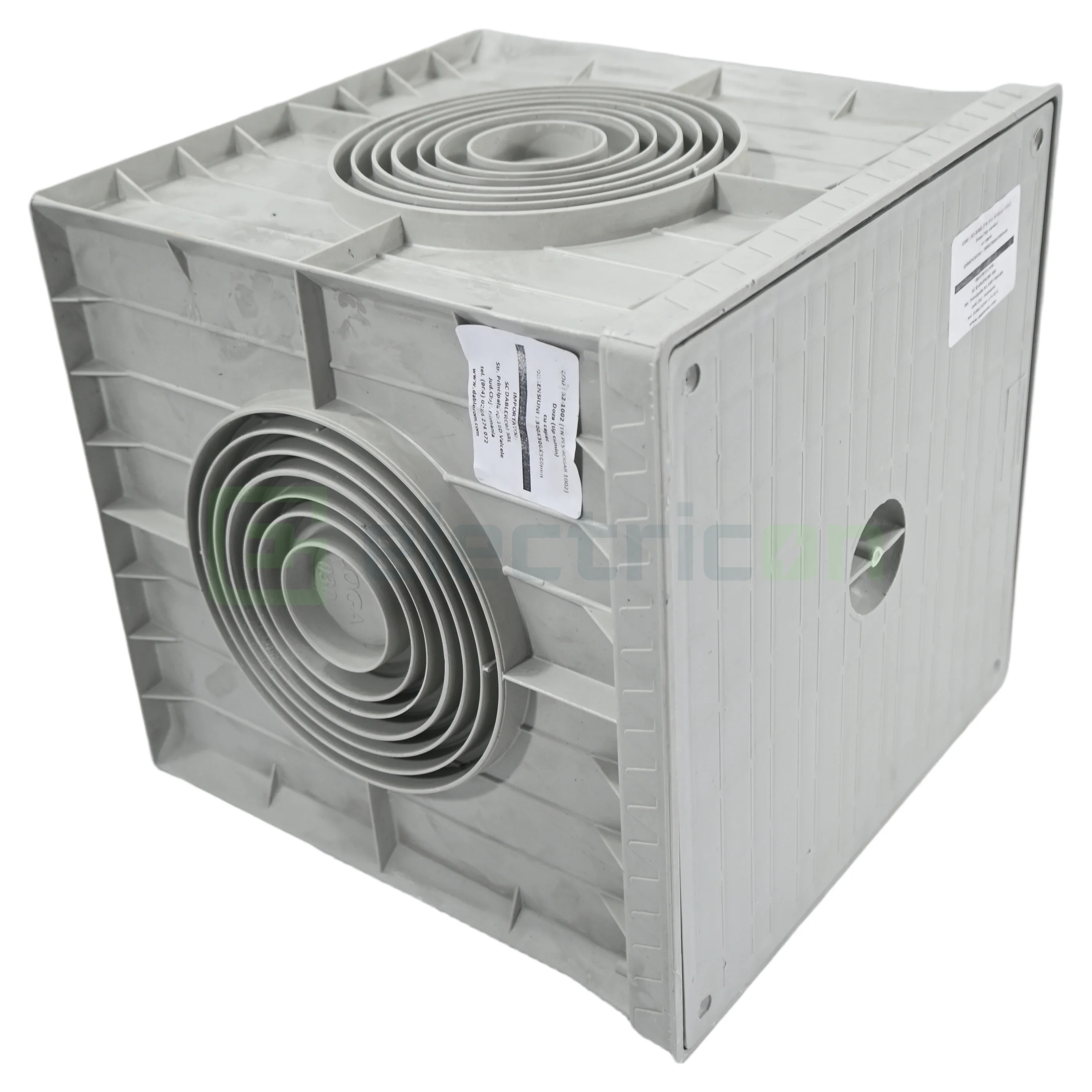 Doza Camin cu capac, 300x300x300 mm, 4 intrari, IP20,  32-1002 [2]