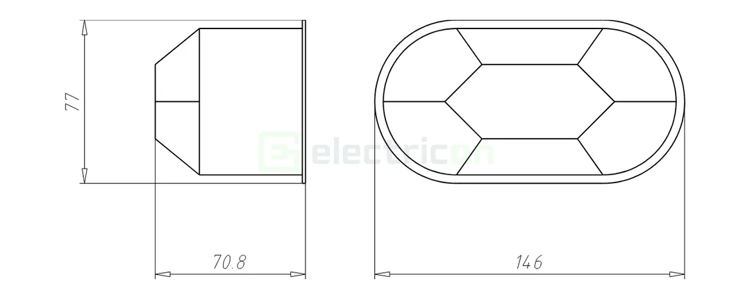 Doza dublă HWD 90 Kaiser, Ø2×74 mm, electronice, fără halogeni, 9462-94 [2]