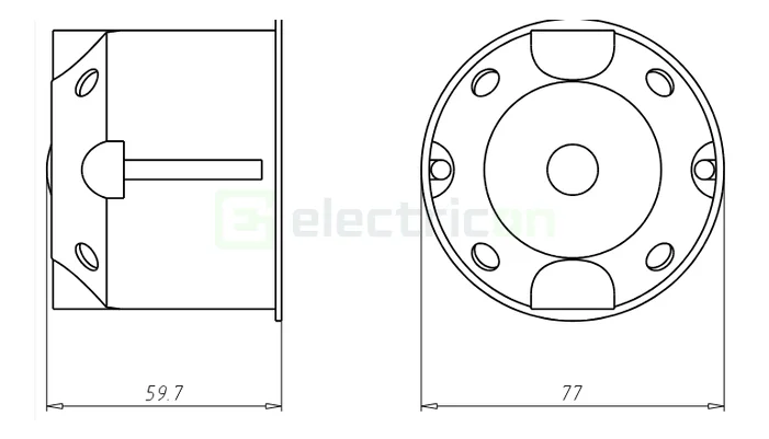Doza protecție radiații Kaiser, Ø74 mm, plumb 3 mm, gri închis, medical, 9074-03 [2]