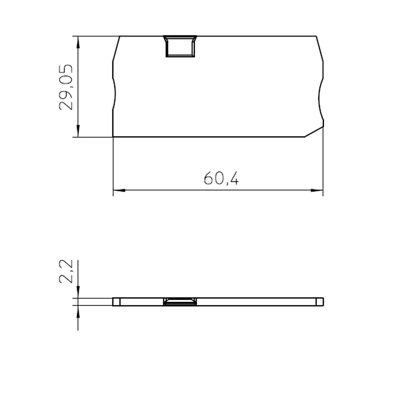 Element terminal pentru cleme sir gama PT 2,5 TWIN, gri, D-ST 2,5 TWIN, Phoenix Contact,3030488 [2]