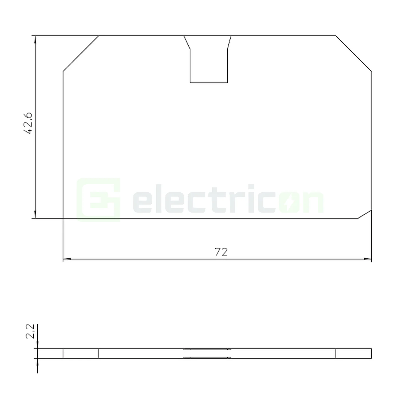 Element terminal pentru cleme sir seria XTV 10, D-XTV 10, 1329608 [2]