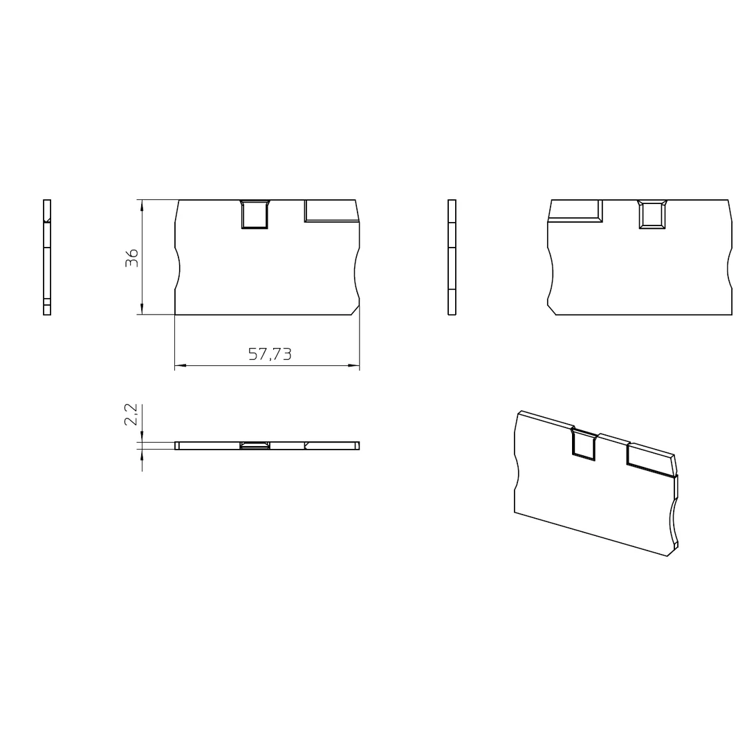 Element terminal pentru clemele șir, seria PT 6, gri, D-PT 6, Phoenix Contact, 3212044 [2]