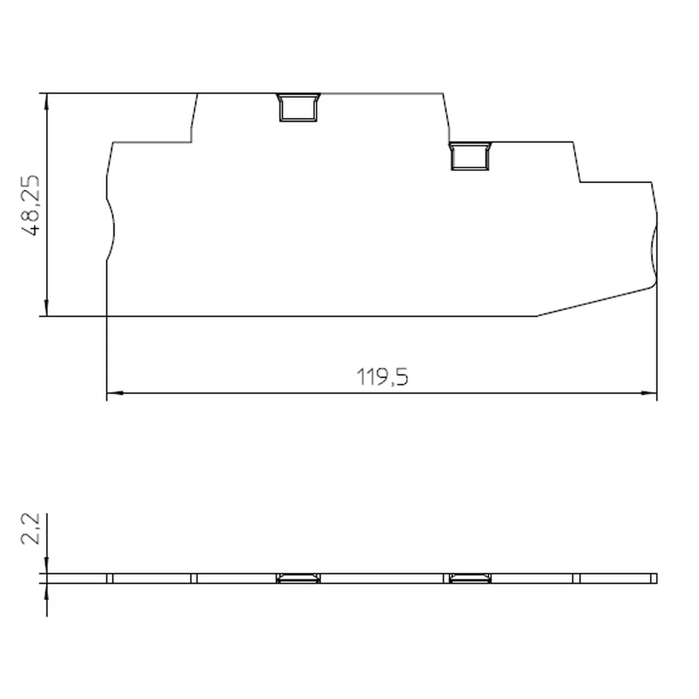 Element terminal pentru clemele șir, seria PT (suport 5x20), gri, DP-PT 4-PE/L/HESI, Phoenix Contact, 3002619 [2]