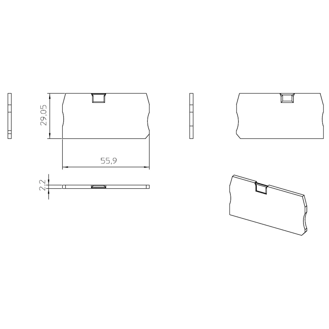 Element terminal pentru clemele șir, seria ST, gri, D-ST 4, Phoenix Contact, 3030420 [3]