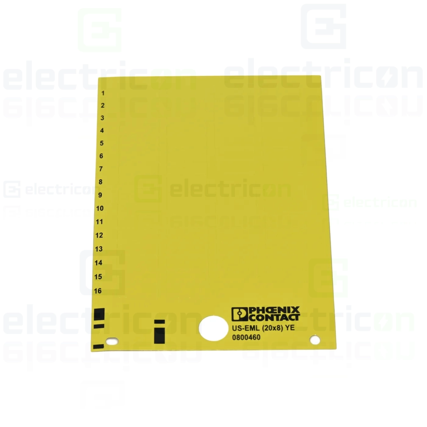Etichete Carton Galben cu adeziv,  UniSheet Thermomark Card, Phoenix Contact, 0800460 [1]